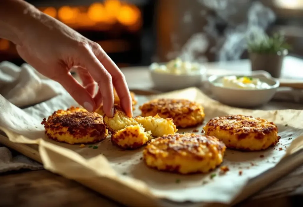 Ces galettes de pommes de terre au four sont tellement croustillantes qu'on oublie les frites