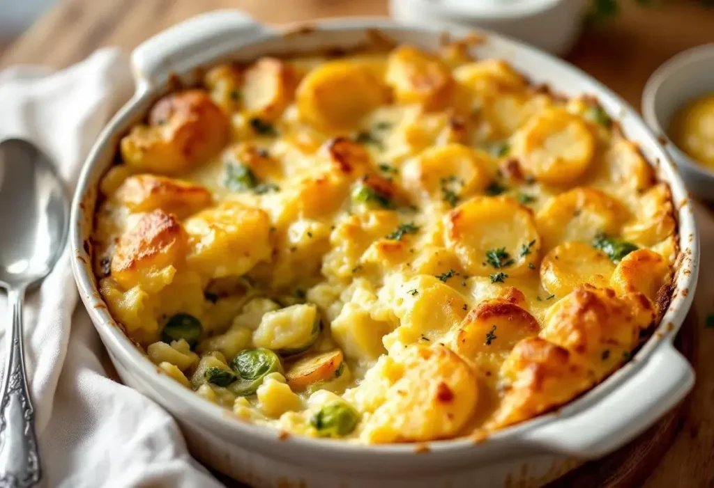 « Je le prépare chaque dimanche en hiver » : le gratin patates-choux de Bruxelles qui a séduit toute ma famille