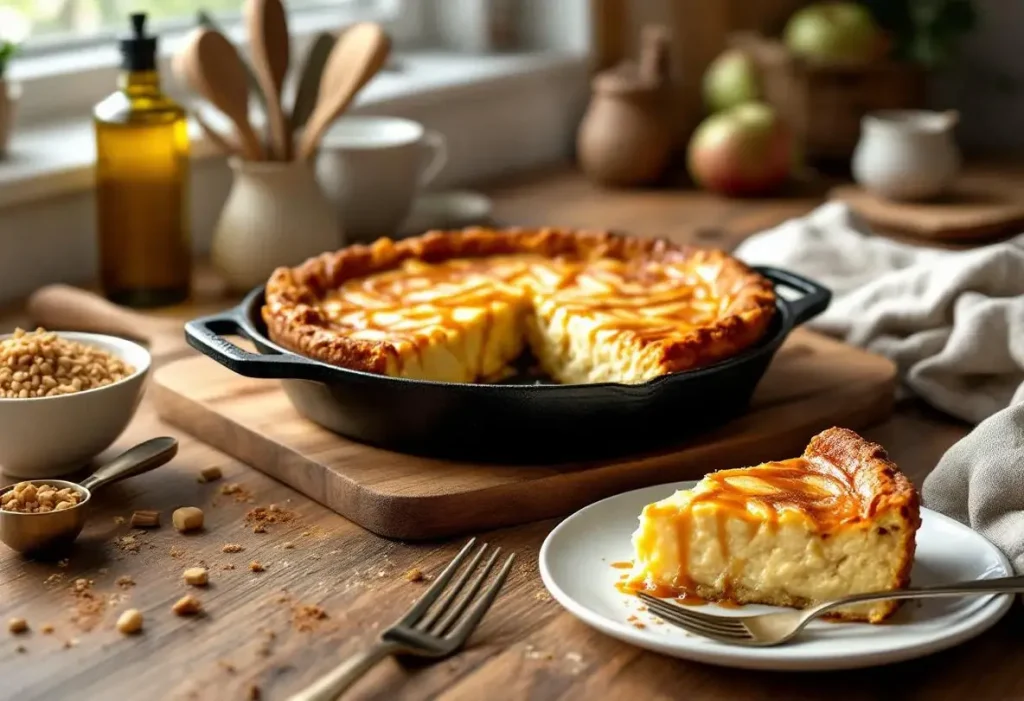 Je prépare ce gâteau aux pommes à la poêle : ultra simple, rapide, sans four et tellement réconfortant
