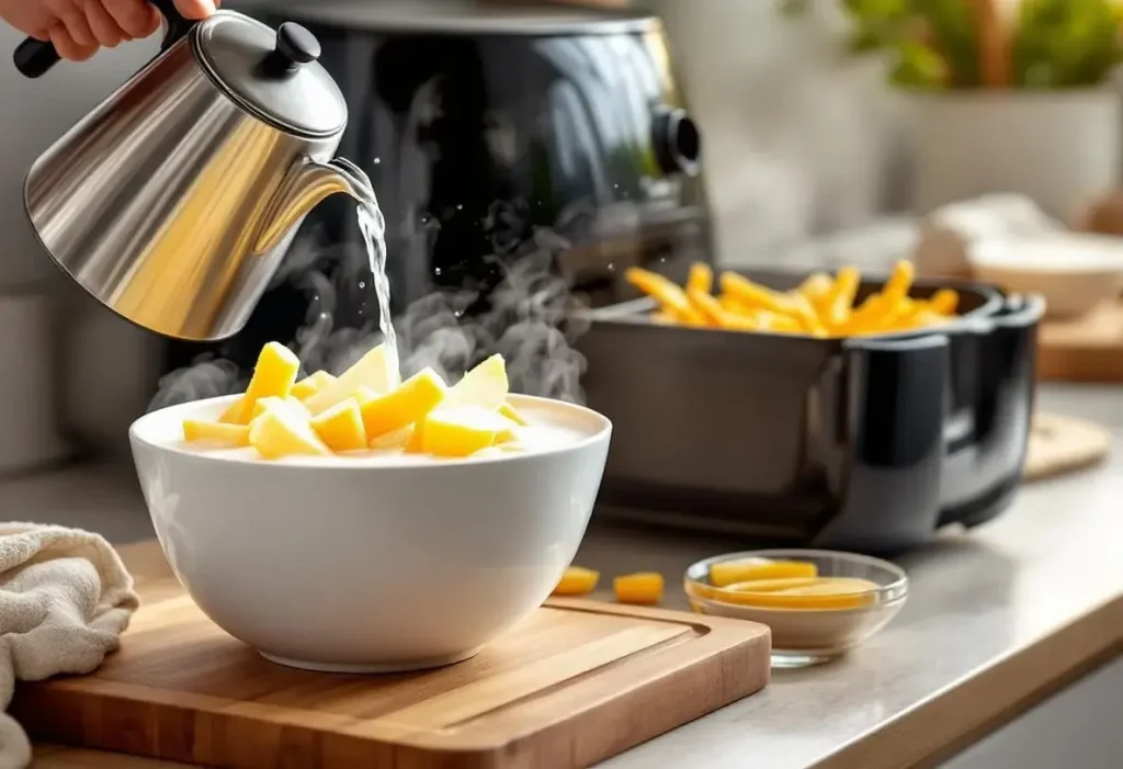 Depuis que je fais ça, mes frites Airfryer sont parfaites : je vous donne l'astuce de l'eau chaude